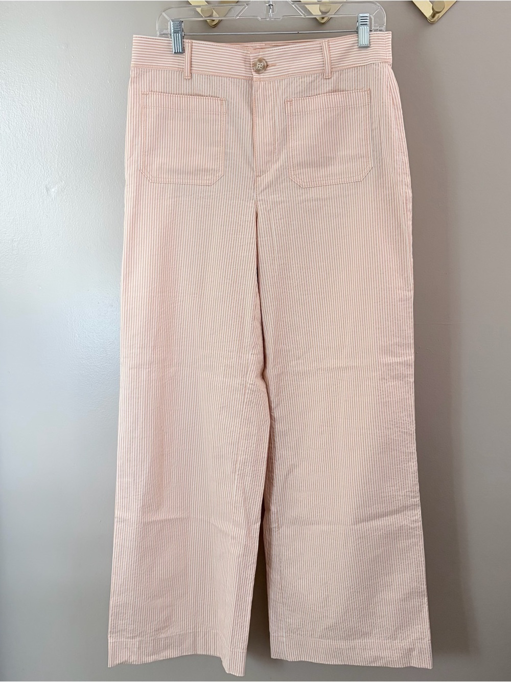 LOFT The Palmer Wide Leg Striped Pants Size 6